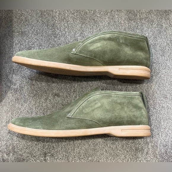 Peter Millar Excursionist Chukka Men\'s Green Suede Slip-On Shoes Size 12 main image 5